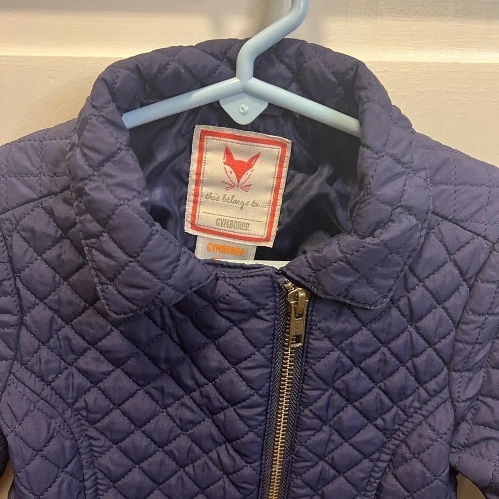 Gymboree Quilted Jacket Size Girls XS (4) Color Navy Blue